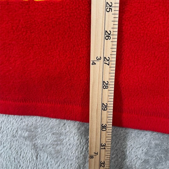 VTG Kansas City Chiefs Hoodie Men Large Red The Edge Fleece Full Zip Embroidered - Picture 7 of 7